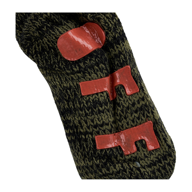 Huissokken loungewear - zwart/oranje - maat 41/46