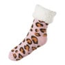 Huissokken Noors - luipaard - one size