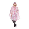 Poncho indian - roze/lichtgroen