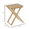 Klaptafel beibu - bamboe - naturel - 42x30x52 cm