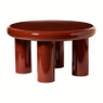 Salontafel Mira - rood - ø60x33 cm