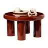 Salontafel Mira - rood - ø60x33 cm
