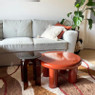 Salontafel Mira - rood - ø60x33 cm