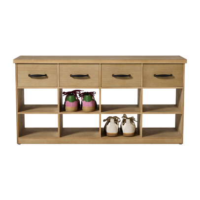 Schoenenkast 3-laags 12 vakken - bruin - 50x100x30 cm