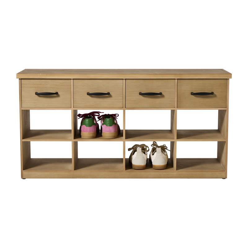 Schoenenkast 3-laags 12 vakken - bruin - 50x100x30 cm