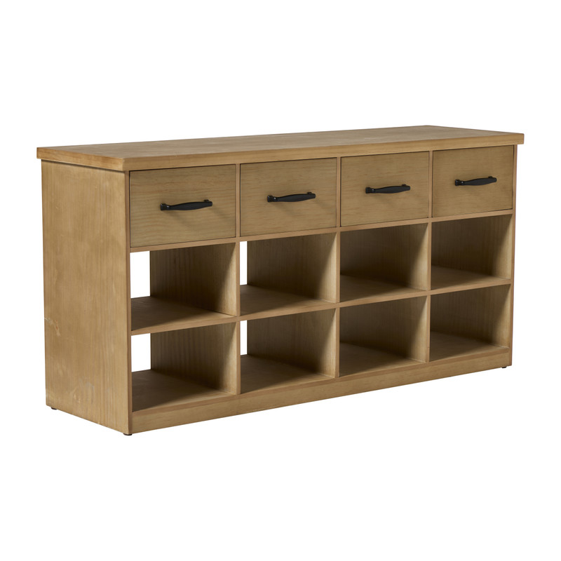 Schoenenkast 3-laags 12 vakken - bruin - 50x100x30 cm
