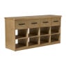 Schoenenkast 3-laags 12 vakken - bruin - 50x100x30 cm