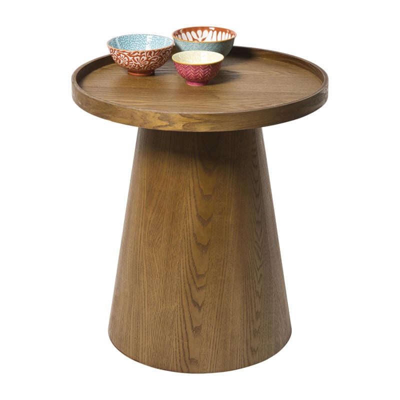 Bijzettafel Rondo groot - bruin - ø45x50 cm