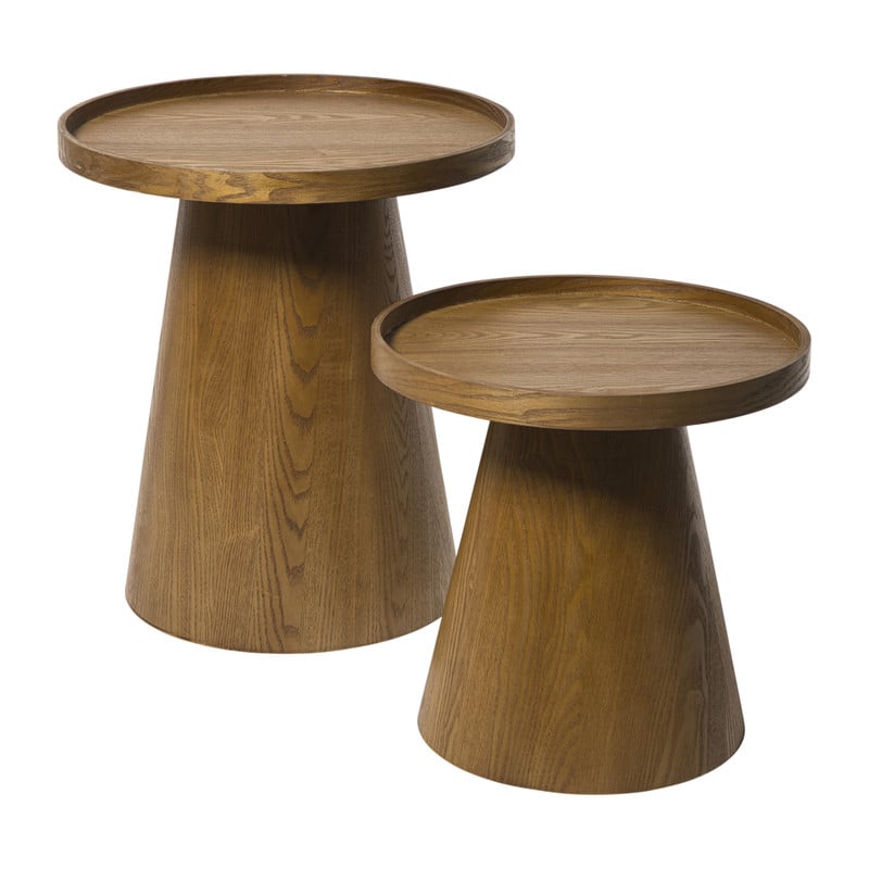 Bijzettafel Rondo groot - bruin - ø45x50 cm