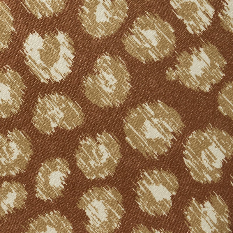 Poef Elin - groen/bruin - ø36x40 cm