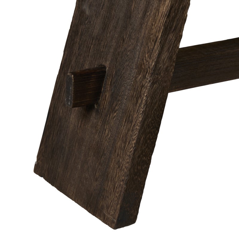 Krukje hout - donkerbruin - 50x40x20 cm