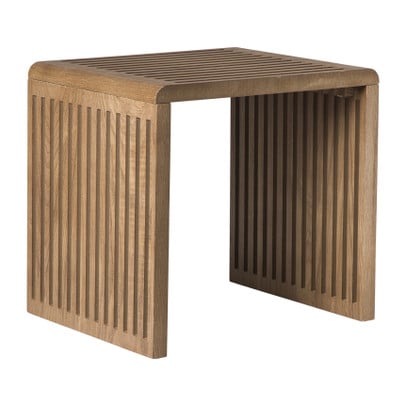 Bijzettafel Japandi groot - bruin - 40x42x35 cm