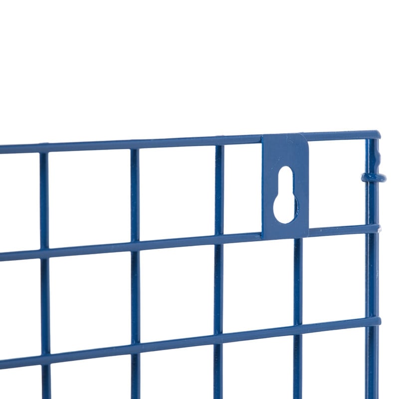 Wandrek draadwerk - blauw - 14x40x14 cm