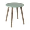 Bijzettafel Salvador - groen/bruin - ø36x41 cm