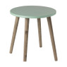 Bijzettafel Salvador - groen/bruin - ø36x41 cm