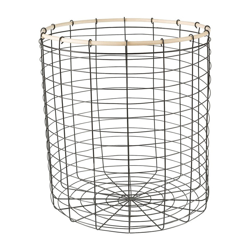 Draadmand met houten rand - 35x40 cm