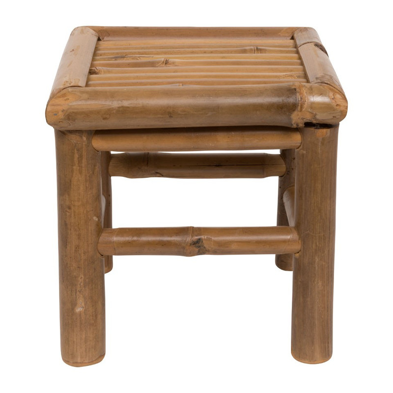 Bijzettafeltje bamboe - 23x23x22 cm