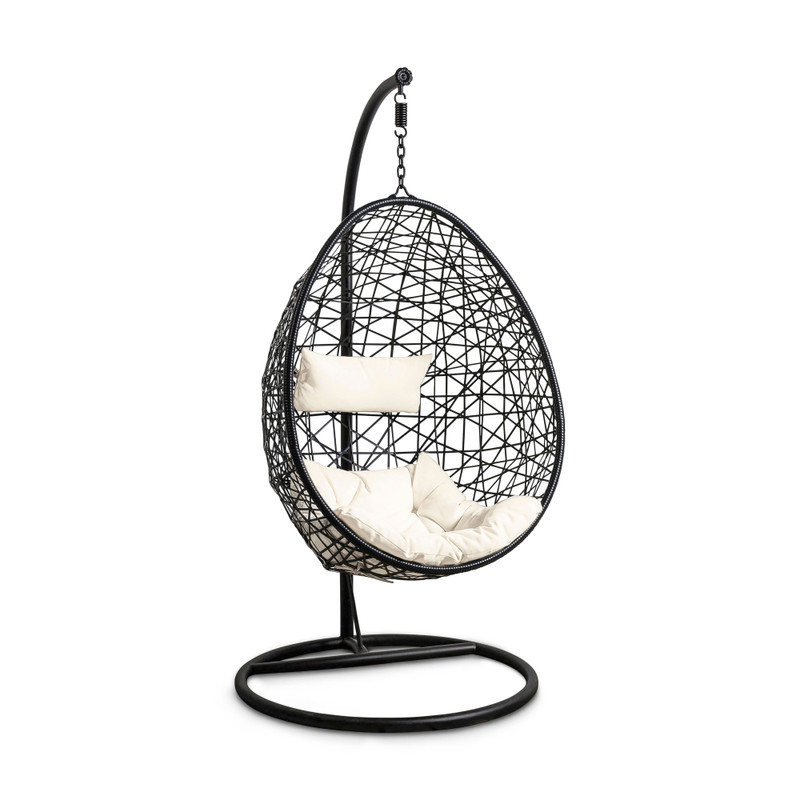 Hangstoel swing - zwart 95x95x200 cm | Xenos