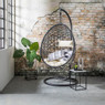 Hangstoel swing met standaard - zwart - ø104x200 cm