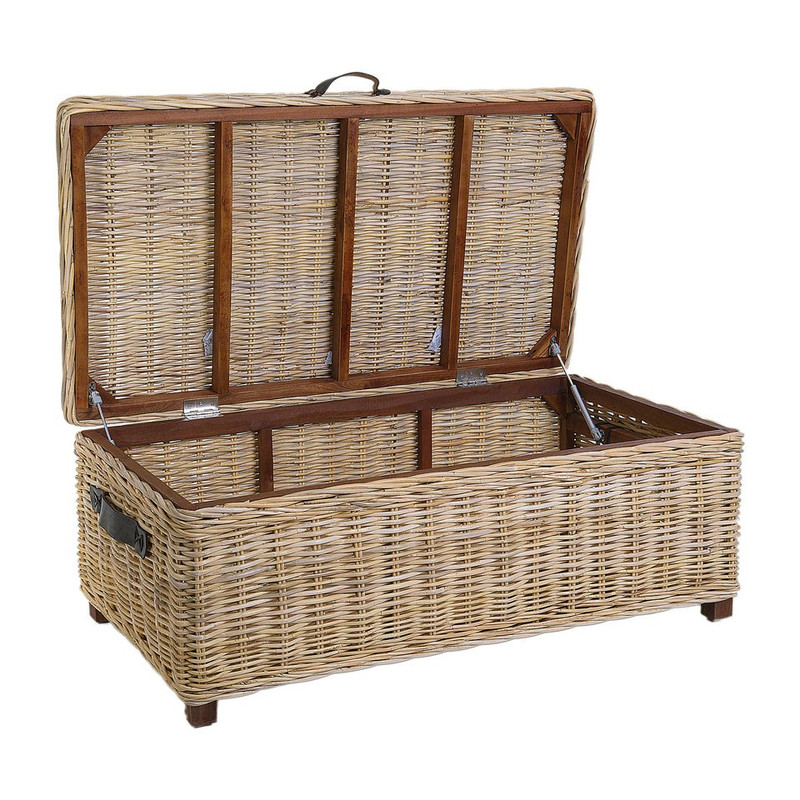 Rieten kist Kobo - 120x65x45 cm - bruin