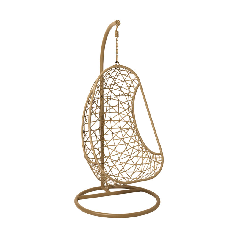 Hangstoel Ibiza met standaard - bruin/grijs - ø95x196 cm