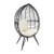 egg chair zwart - 90x64x155 cm