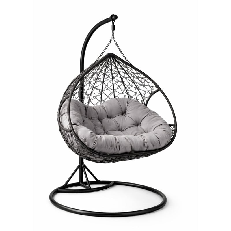 Hangstoel loveseat - grijs - ø120x200 cm