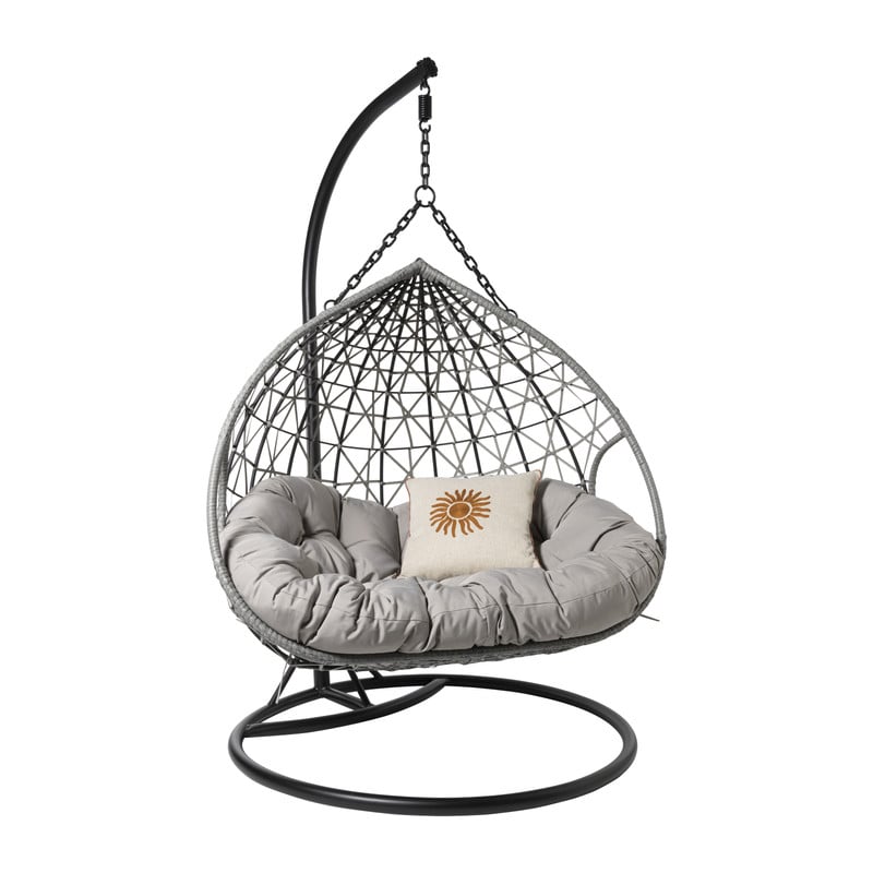 Hangstoel loveseat - grijs - ø120x200 cm