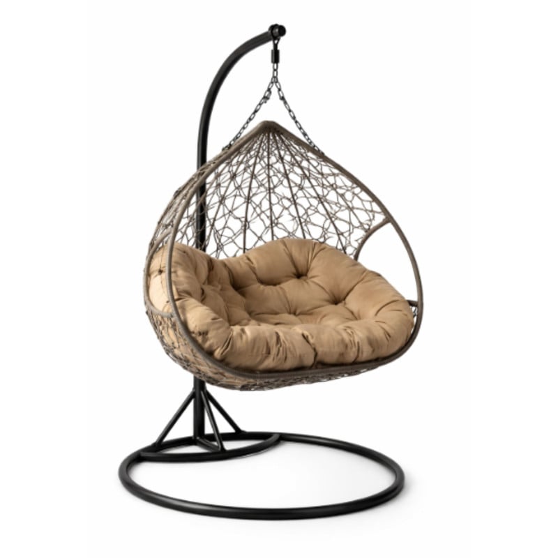 Hangstoel loveseat - bruin - ø120x200 cm