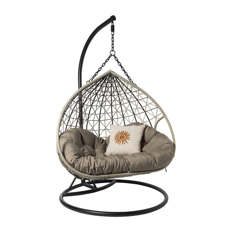 Hangstoel loveseat - bruin - ø120x200 cm