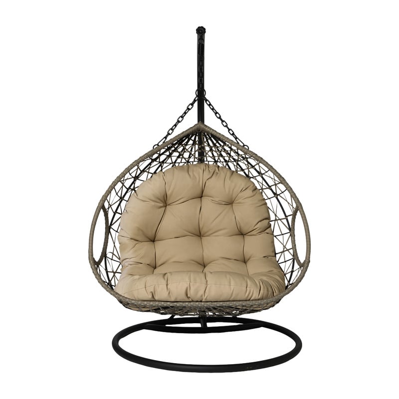 Hangstoel loveseat - beige - ø120x200 cm