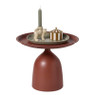 Bijzettafel Bas - bordeaux rood - ø51x43.5 cm