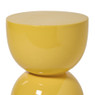 Bijzettafel trommel glos - geel - ø34x45 cm