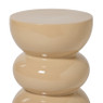Bijzettafel bubble glos - beige - ø30x40 cm