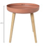 Bijzettafel Nordic - peach/naturel - ø40x43 cm