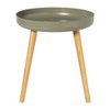 Bijzettafel Nordic - groen/naturel - ø40x43 cm