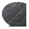Bijzettafel Kanton marmer - zwart - ø40x45 cm