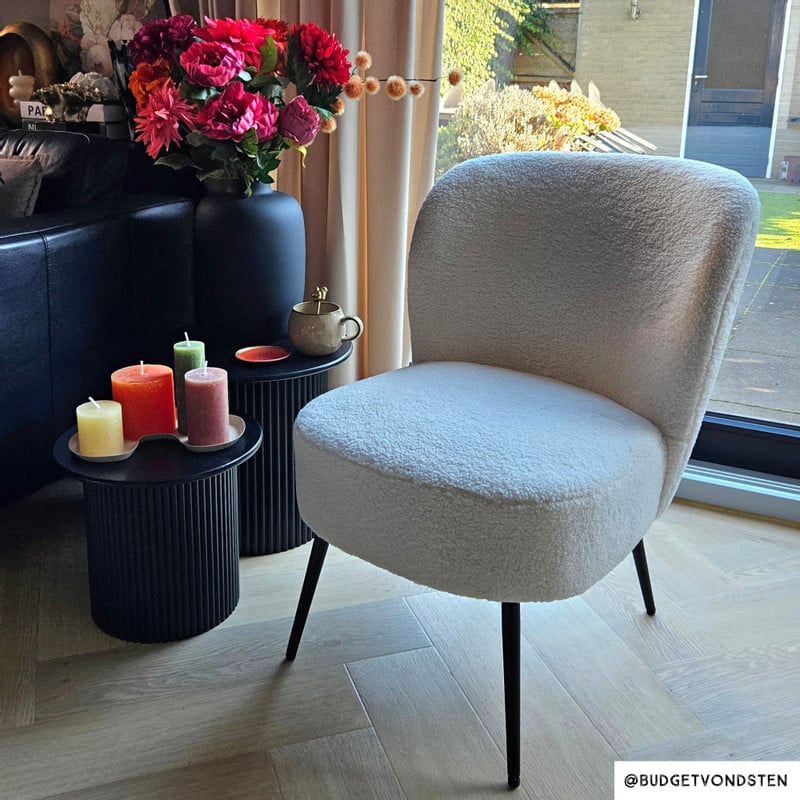 Bijzettafels Oslo - zwart - set van 2 