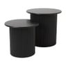 Bijzettafels Oslo - zwart - set van 2 