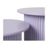 Bijzettafels Oslo - lila - set van 2 
