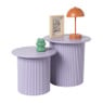 Bijzettafels Oslo - lila - set van 2 