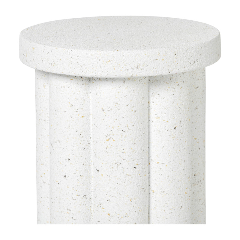 Bijzettafel Malmo - wit - ø40x45 cm