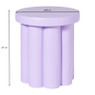 Bijzettafel Malmo - lila - ø40x45 cm