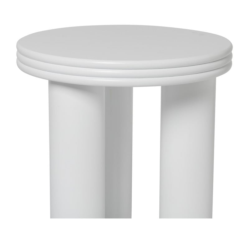 Bijzettafel Stockholm - wit - ø40x45 cm