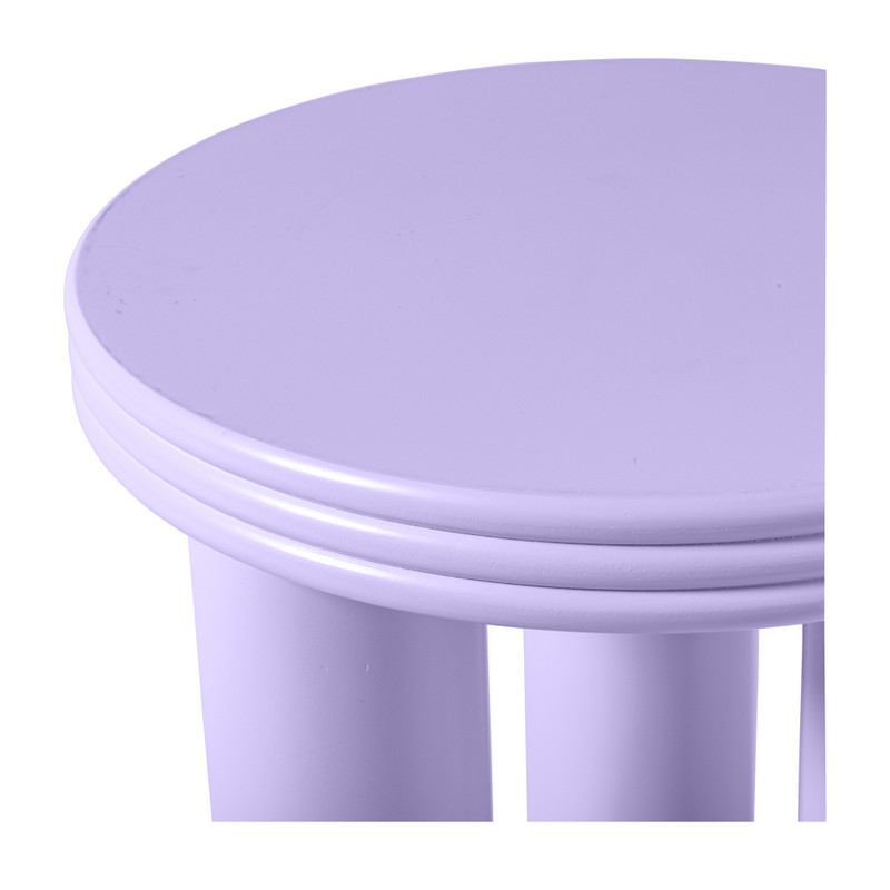 Bijzettafel Stockholm - lila - ø40x45 cm
