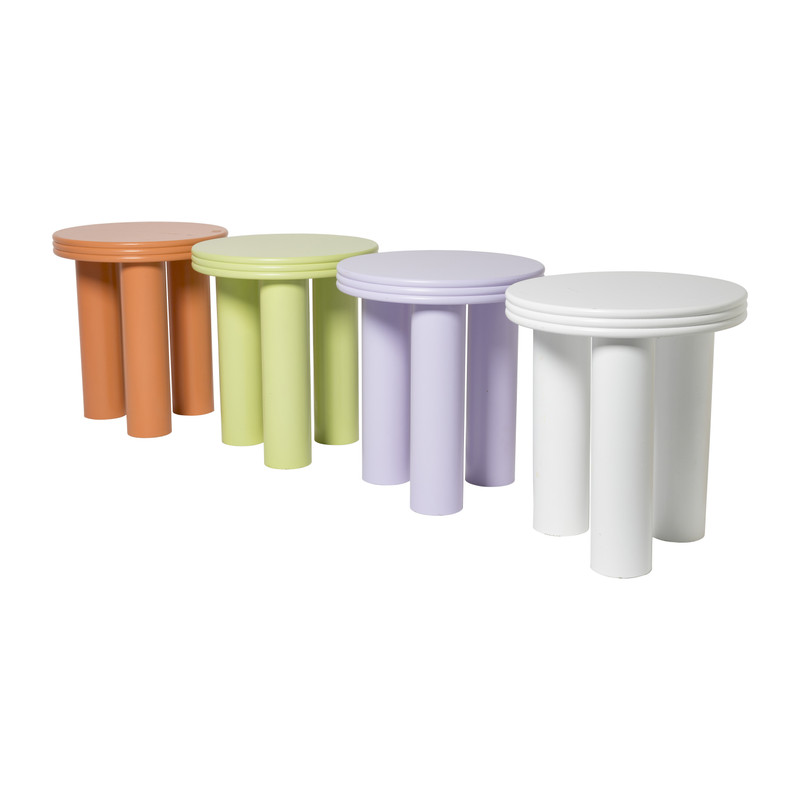 Bijzettafel Stockholm - peach - ø40x45 cm