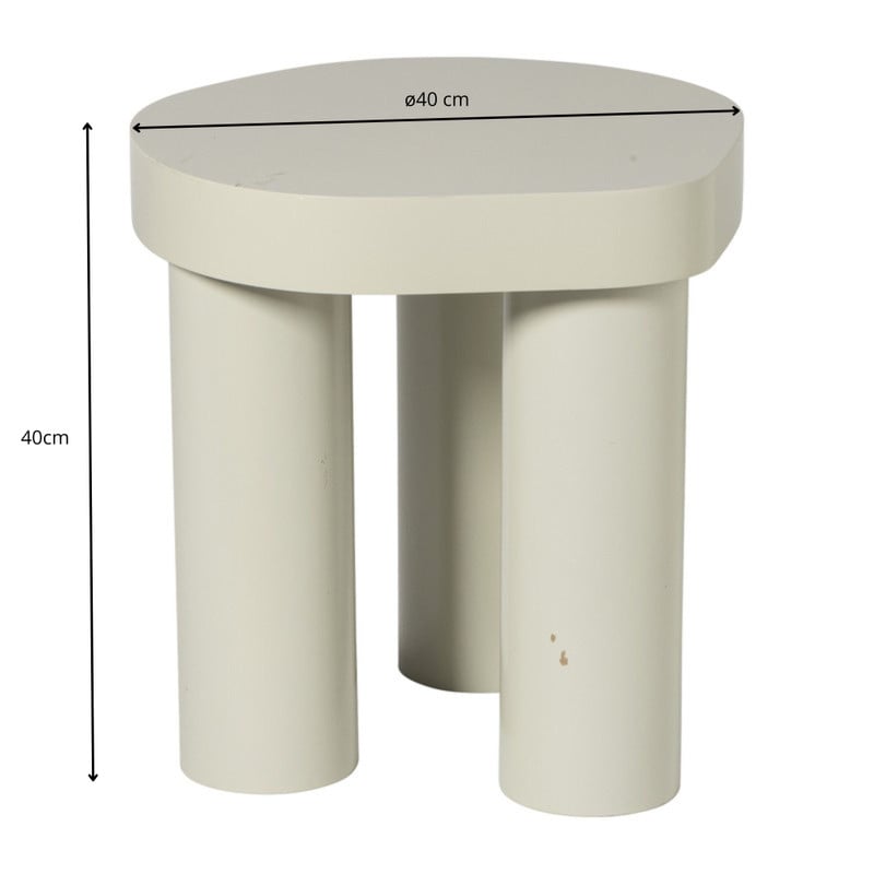 Bijzettafel Karlstad klein - ø40x40 cm - grijs