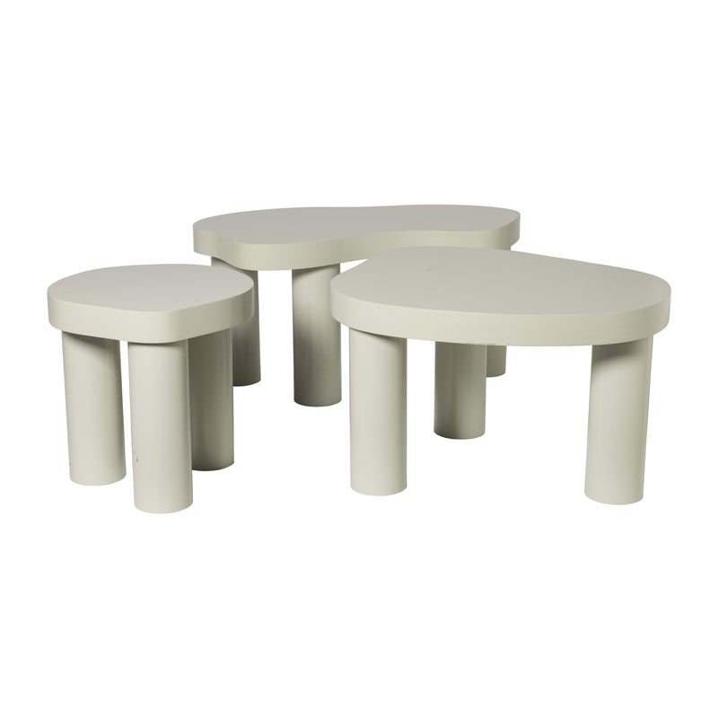 Bijzettafel Karlstad middel - 40x65x55 cm - grijs