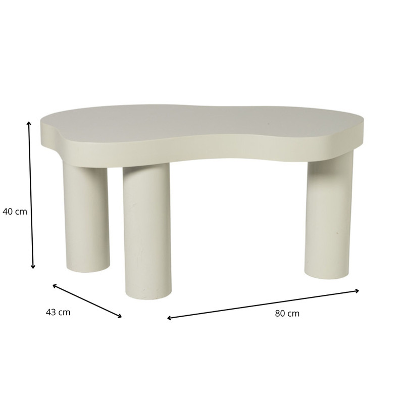 Bijzettafel Karlstad groot - 40x80x43 cm - grijs