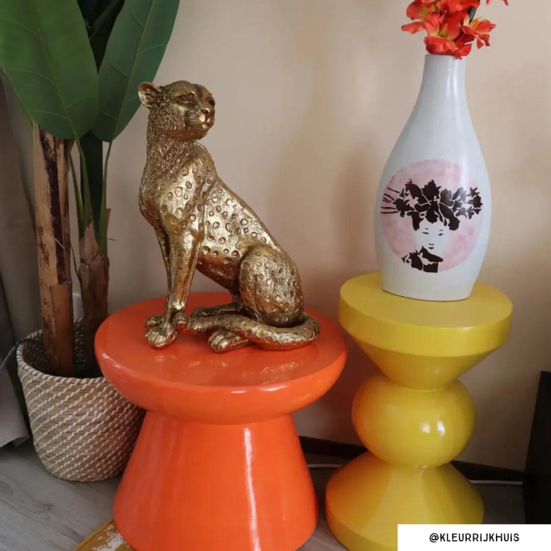 Bijzettafel conisch - peach - ø50x40